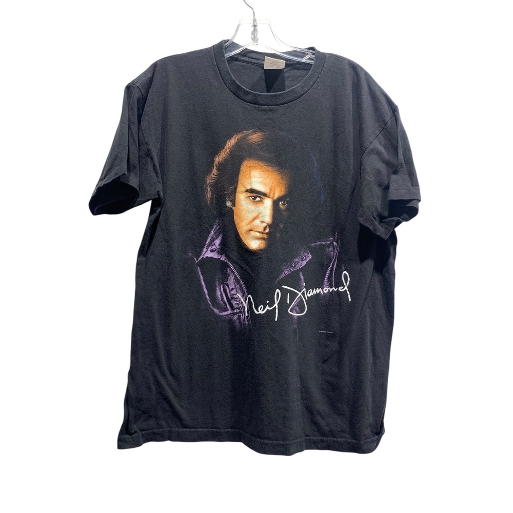Neil Diamond 1996‎ U.S. Tour Black T Shirt Mens Size Large